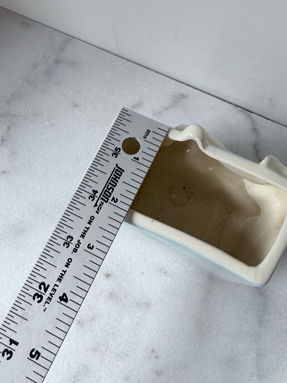 Vintage Ceramic Lamb Planter - Light Blue and White - Picture 12 of 13
